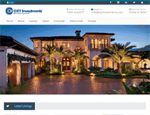 Tablet Screenshot of oxyinvestments.com